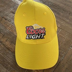 Yellow coors lite hat